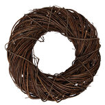 Clayre & Eef   | Decoratie Krans Bruin ø 40x10 cm | 6RO0605M