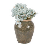 Clayre & Eef   | Vaas Groen Bruin ø 13x15 cm | 6CE2411S