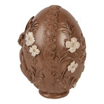 Clayre & Eef   | Decoratie Ei Bruin Wit ø 9x13 cm | 6PR6012