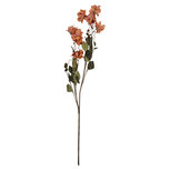 Clayre & Eef   | Decoratie tak met bloemen Oranje Groen 14x14x120 cm | 5PL0258O