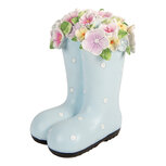 Clayre & Eef   | Decoratie Laars Blauw Wit 20x18x26 cm | 6PR5946