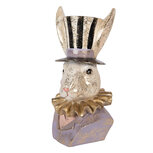 Clayre & Eef   | Decoratie Konijn Beige Paars 14x12x27 cm | 6PR5965