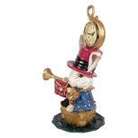 Clayre & Eef   | Decoratie Konijn met klokje Beige Goudkleurig 15x11x23 cm | 6PR6031