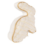 Clayre & Eef   | Deurstopper/Kussen Konijn Wit Goudkleurig 29x10x27 cm | TW0630