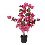 Clayre & Eef   | Decoratie Bougainvillea boom Roze Groen 25x25x60 cm | 5PL0227