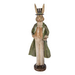 Clayre & Eef   | Decoratie Konijn Goudkleurig Groen 17x12x48 cm | 6PR5991