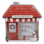 Clayre & Eef   | Blikken Bewaardoos Blauw Rood 21x22x6 cm | 6BL0195