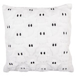 Clayre & Eef   | Kussen gevuld Wit Zwart 45x45x4 cm | KG023.131