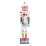 Clayre & Eef   | Decoratie notenkraker Blauw Wit 8x7x25 cm | 6H2472