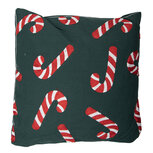 Clayre & Eef   | Kussen gevuld Groen Rood Wit 45x45x4 cm | KG023.137