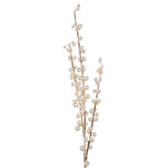 Clayre & Eef   | Kerstdecoratie Tak Wit Goudkleurig 6x6x75 cm | 50912