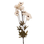 Clayre & Eef   | Decoratie tak met bloemen Wit Groen 6x8x80 cm | 5PL0270W