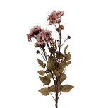 Clayre & Eef   | Decoratie tak met bloemen Roze Groen 6x10x80 cm | 5PL0272P