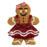 Clayre & Eef   | Decoratie peperkoekpop Bruin Rood 22x4x28 cm | 66597