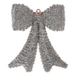 Clayre & Eef   | Decoratie hanger Strik Zilerkleurig Bruin 35x4x42 cm | 66609