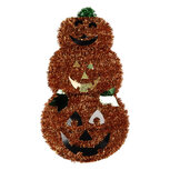 Clayre & Eef   | Wanddecoratie Pompoen Oranje Zwart 30x6x54 cm | 66627