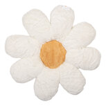 Clayre & Eef   | Kussen gevuld Wit Bruin ø 45x4 cm | KG035.057