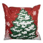 Clayre & Eef   | Kussenhoes Rood Wit 45x45 cm | KT021.459