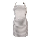 Clayre & Eef   | Keukenschort Beige Zwart 69x68 cm | KT041.053