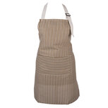 Clayre & Eef   | Keukenschort Bruin Wit 69x68 cm | KT041.062