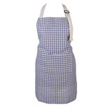 Clayre & Eef   | Keukenschort Blauw Wit 69x68 cm | KT041.064