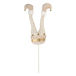 Clayre & Eef   | Decoratie Kerst Elfenbenen Beige Goudkleurig 20x10x85 cm | 50906