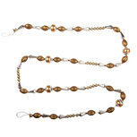 Clayre & Eef   | Decoratie slinger kerst Goudkleurig Zilverkleurig ø 2x180 cm | 66543