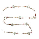 Clayre & Eef   | Decoratie slinger kerst Goudkleurig Blauw ø 2x180 cm | 66547